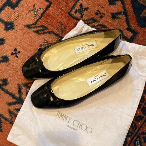 Jimmy Choo Shoes - Jimmy Choo patent leather Mary Jane flats size 37